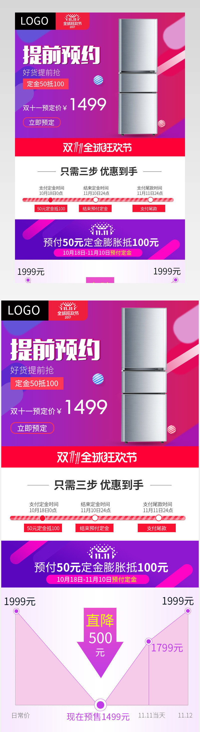 2018预售活动详情页关联销售模板