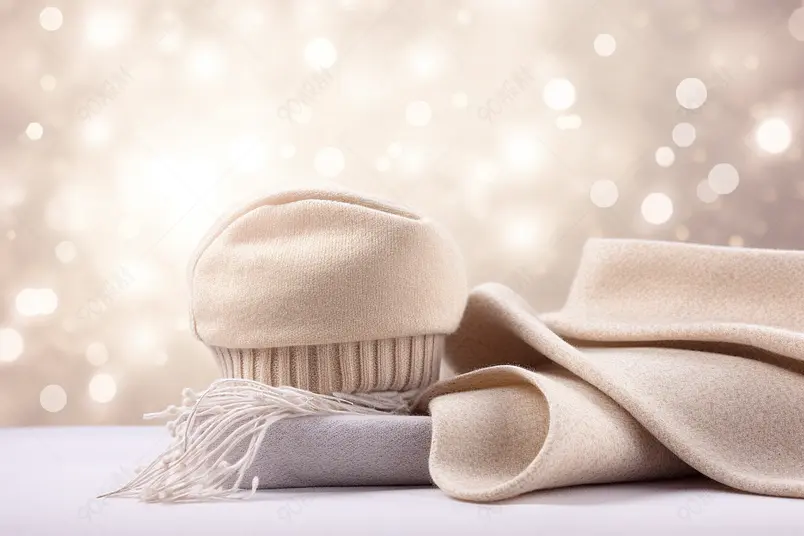 高清的图片海报设计背景广告设计素材元素冬季保暖围巾帽子