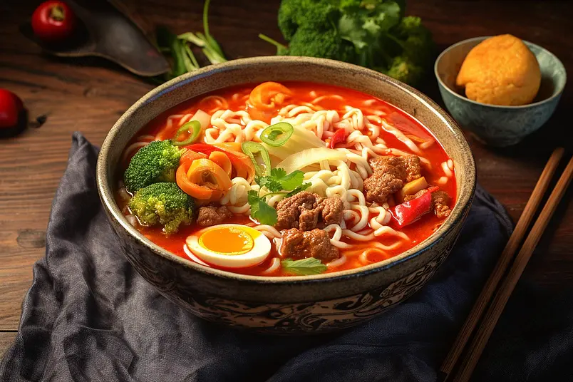 麻辣红烧番茄牛肉面