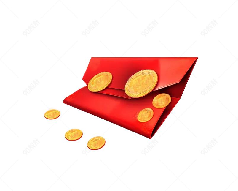 电商金币红包装饰元素