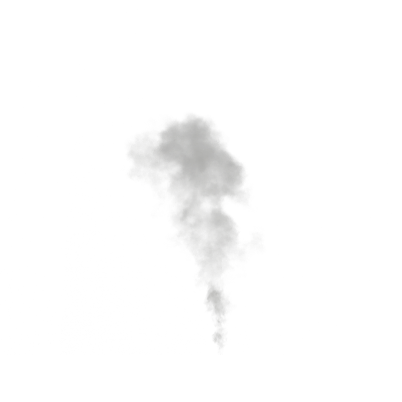 上升的灰色烟雾