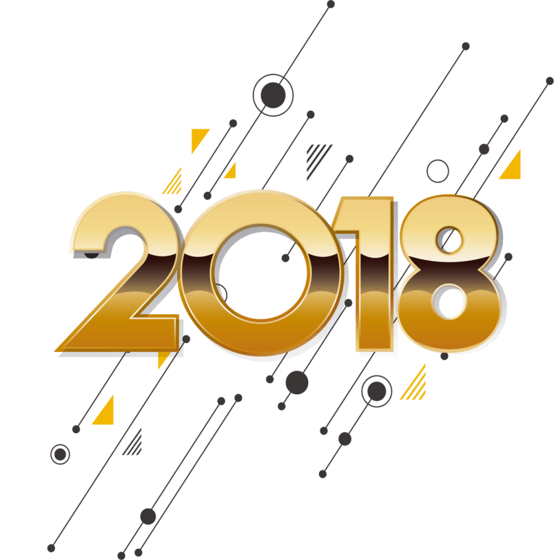 2018金色艺术字体