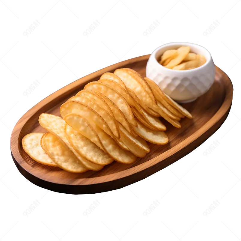 黄色实拍美味薯片食品美食休闲实拍元素