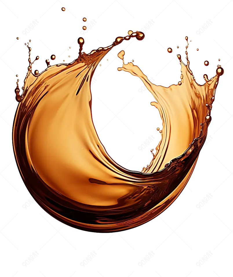 丝滑流动的鸡尾酒液体飞溅元素免抠