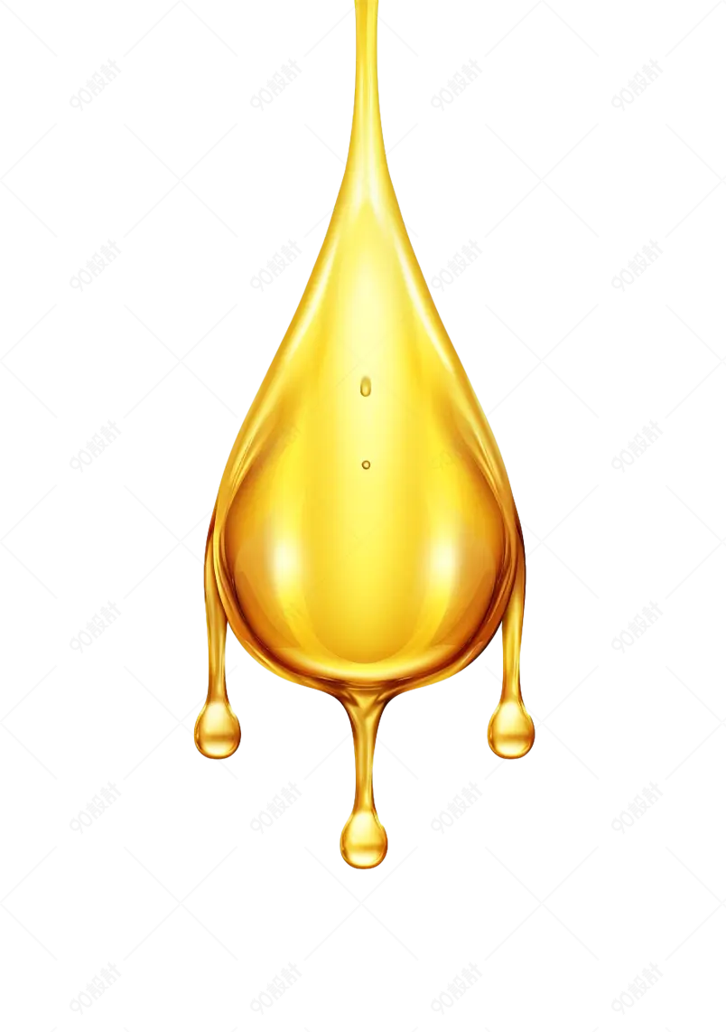 黄色水滴水元素滴下来的蜂蜜免抠素材图