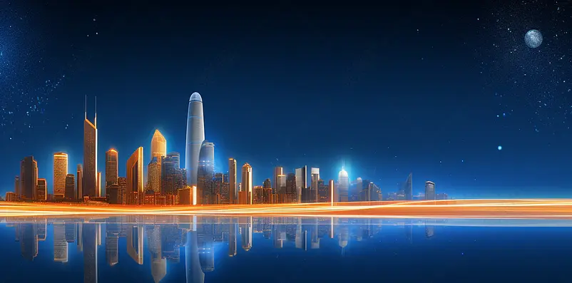 现代化建筑商品房宣传海报