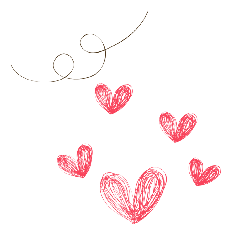 卡通手绘红色爱心