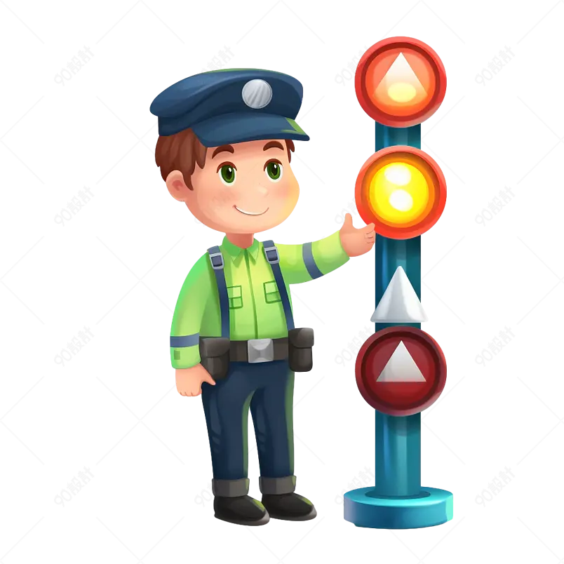 五一劳动节执勤的交警人民警察