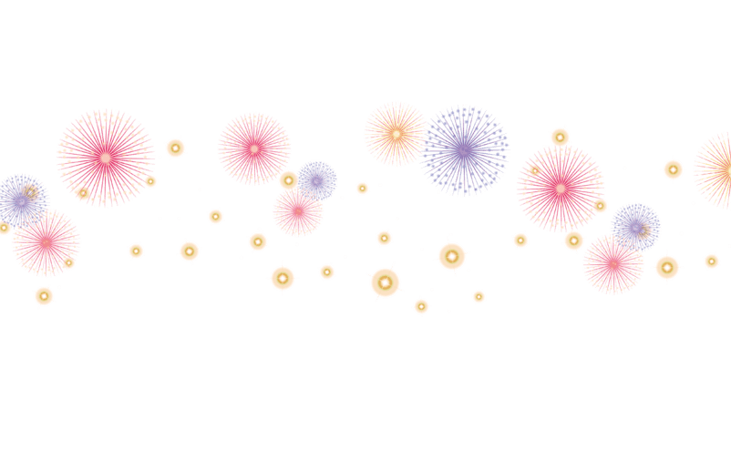 建军节烟花素材