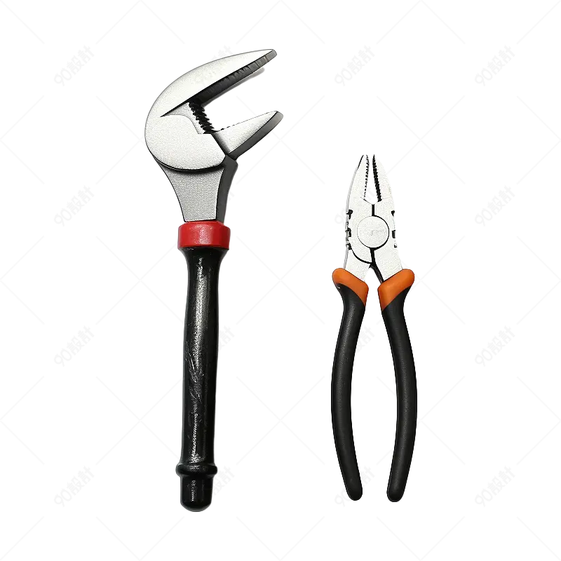 黑色实拍尖嘴钳钳子扳手五金工具元素