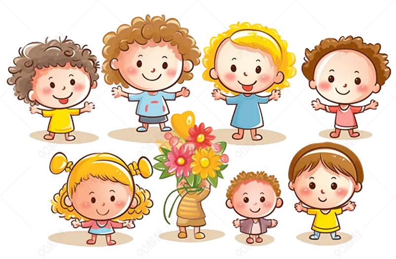 可爱的小孩子游戏卡通图片