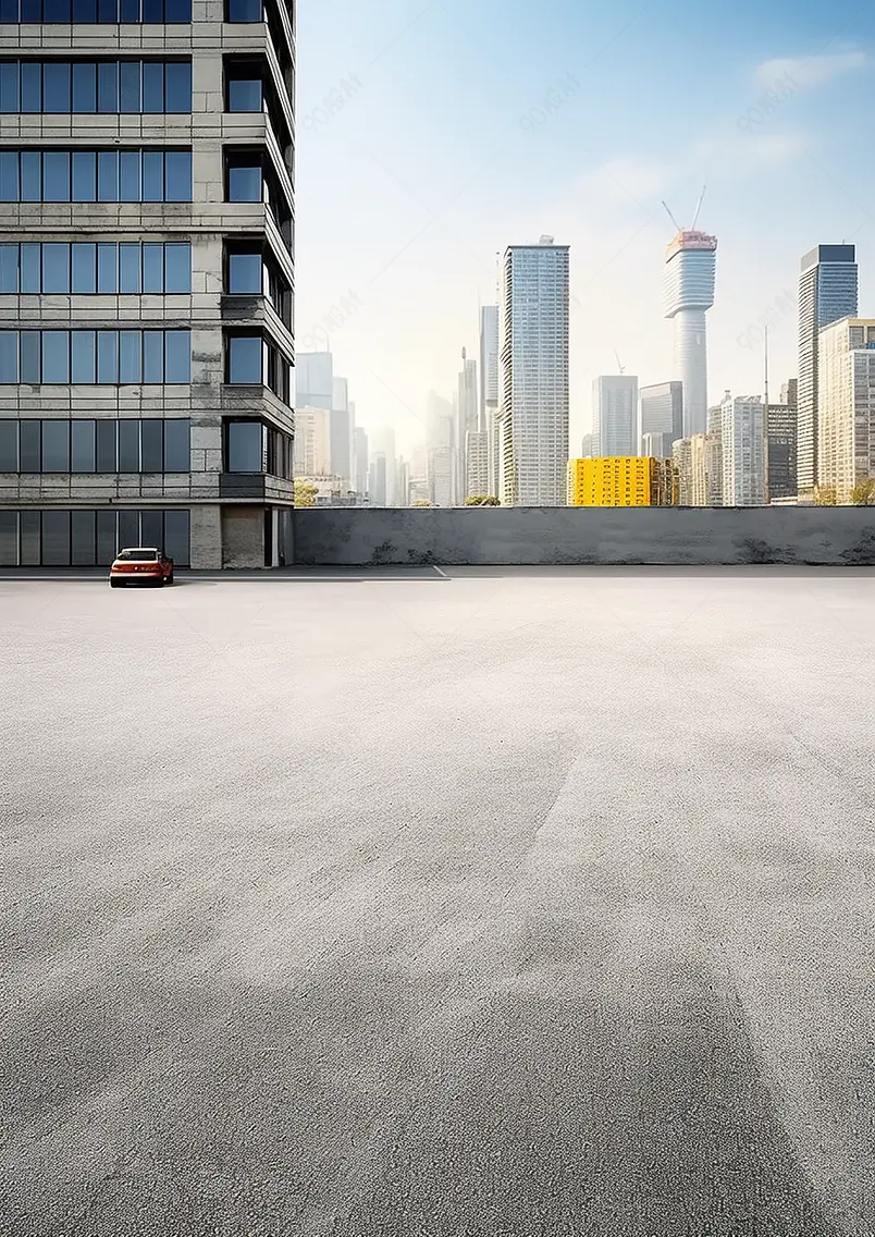 上海城市-汽车广告背景图