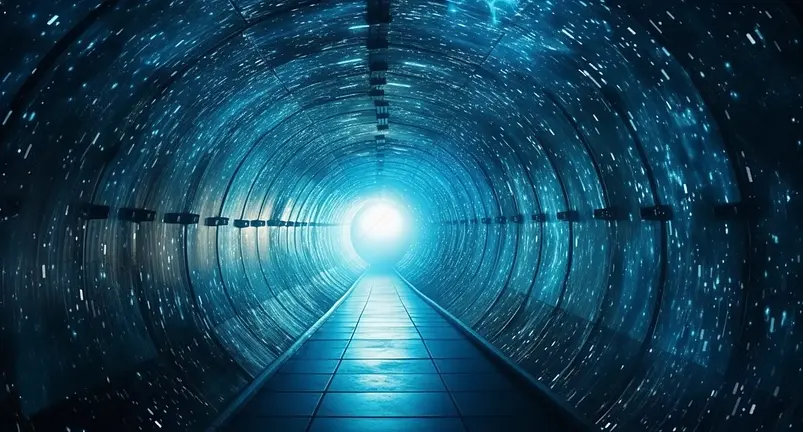 炫酷粒子空间星空科技效果背景图