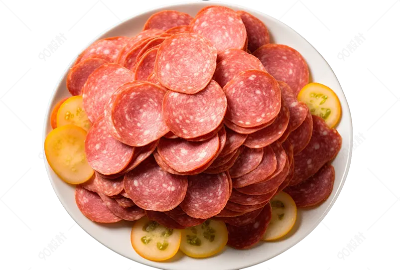 红色实拍火腿肠香肠食物美食元素