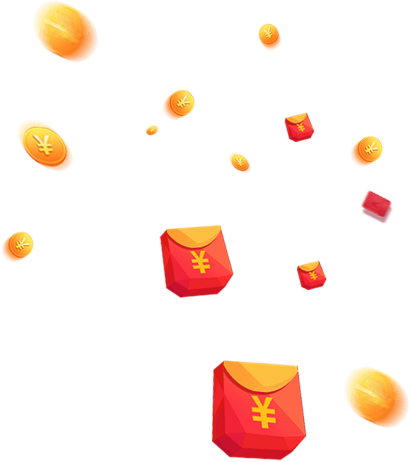 漂浮的金币红包