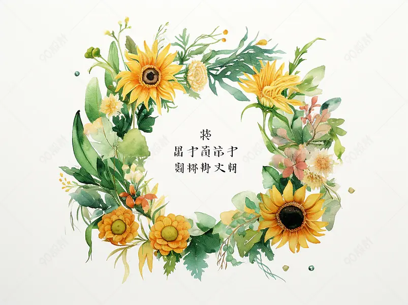 电商花环背景