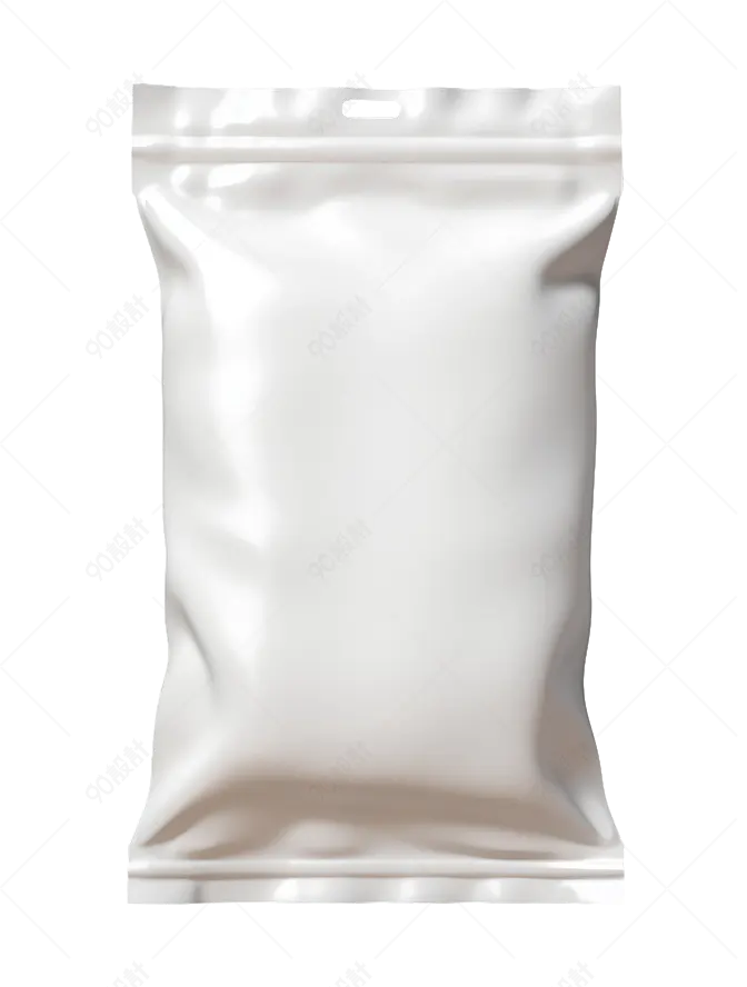 白色塑料袋食品袋样机实物元素