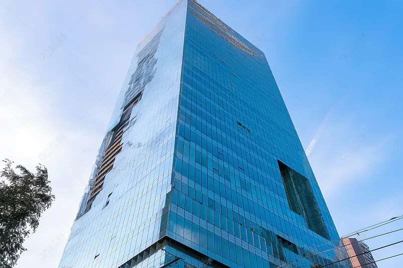金融现代城市都市玻璃幕墙高楼大厦企业写字楼建筑摄影