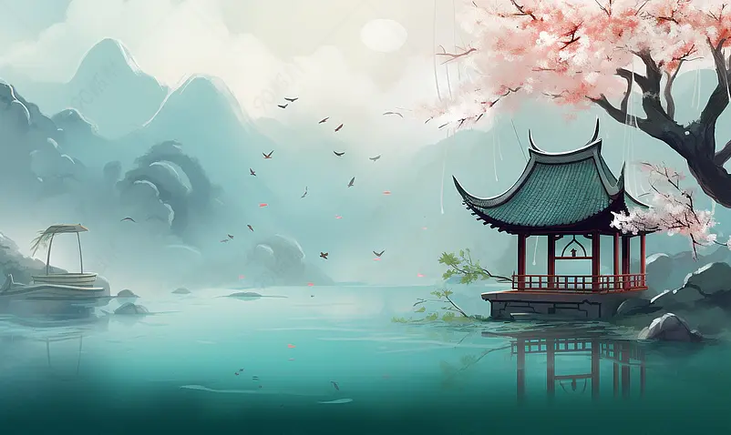 中国风背景插画