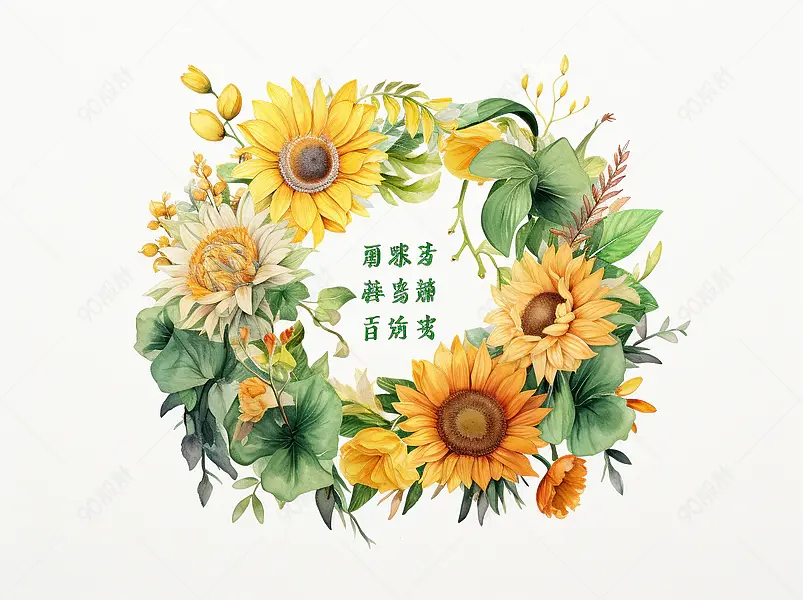 电商花环背景