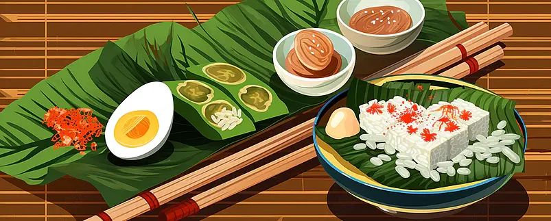 端午插画banner运营插画
