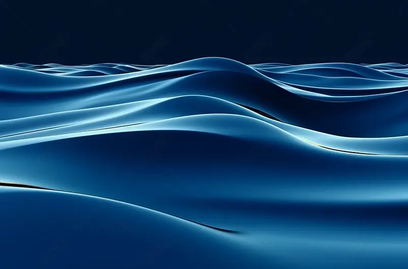 蓝色渐变流动的水波纹背景