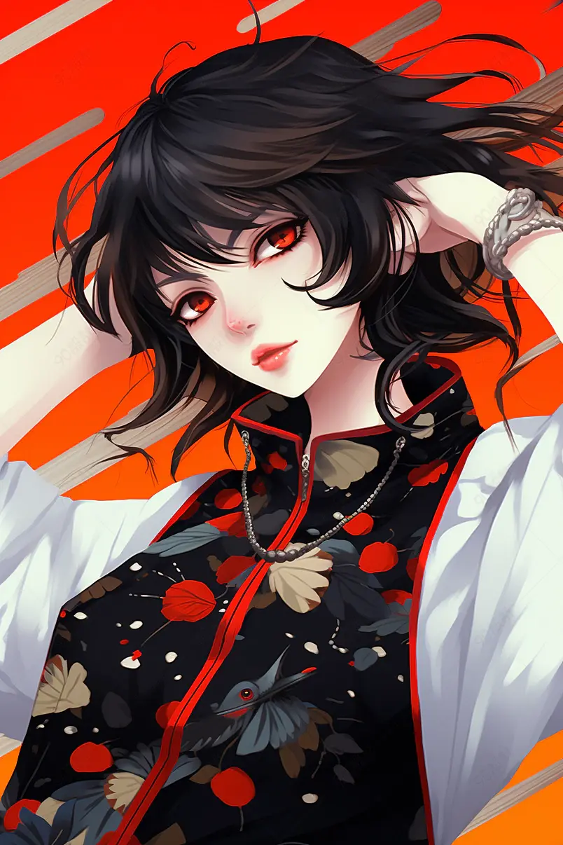 国潮风二次元少女