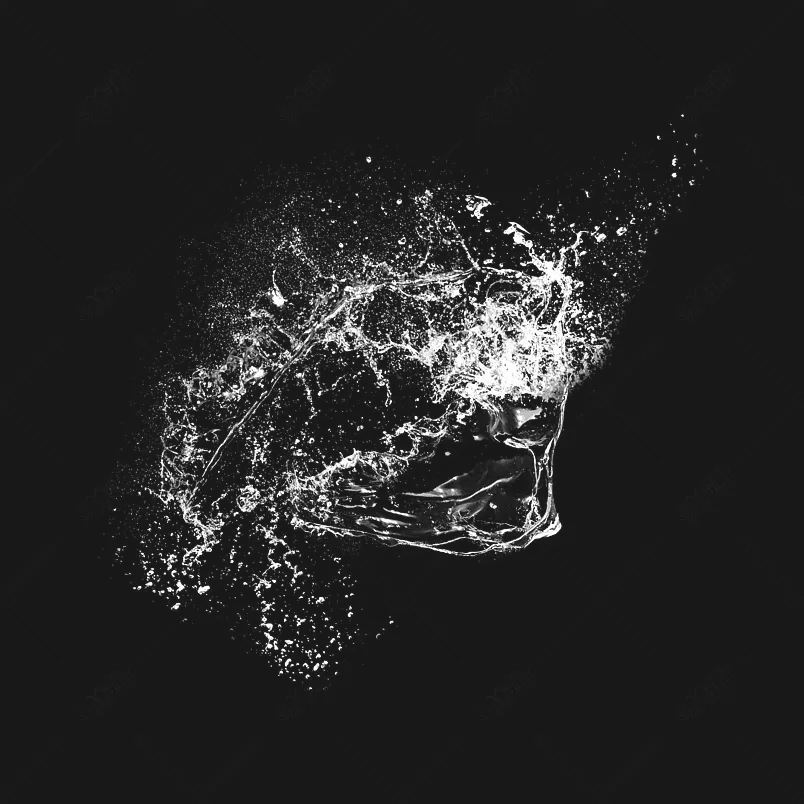 水花水波透明装饰水纹卡通小元素