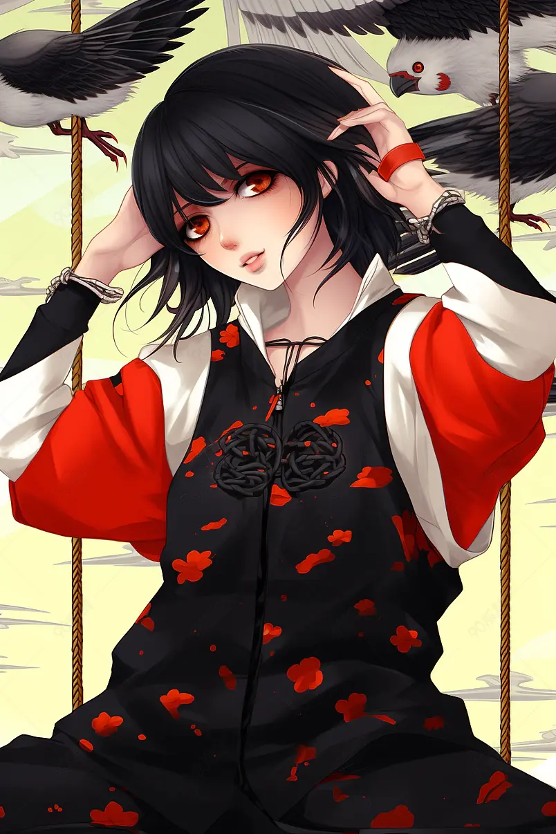 国潮风二次元少女