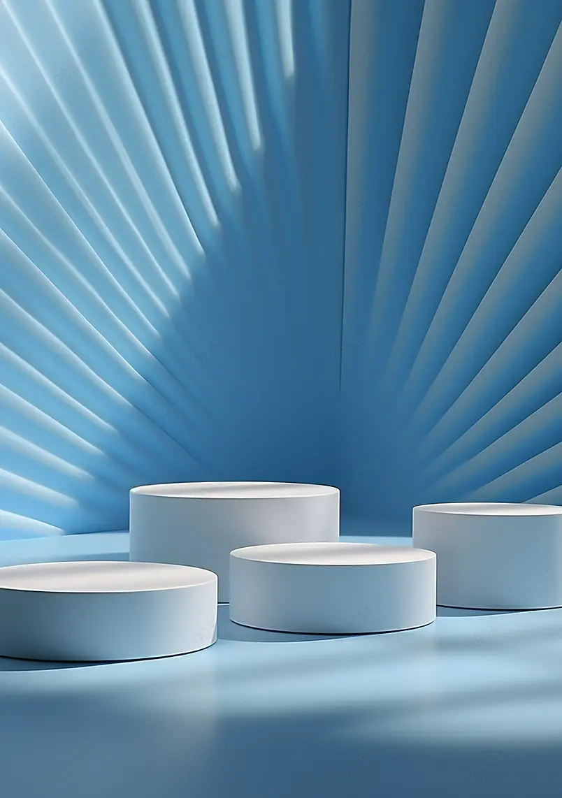 产品展台三维图形背景