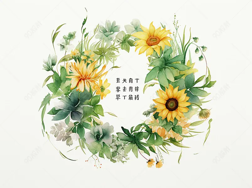 电商花环背景