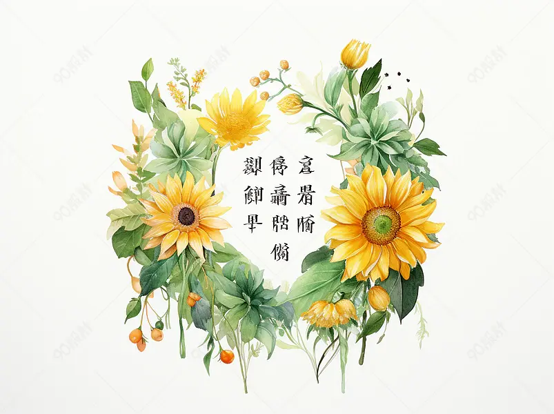 电商花环背景