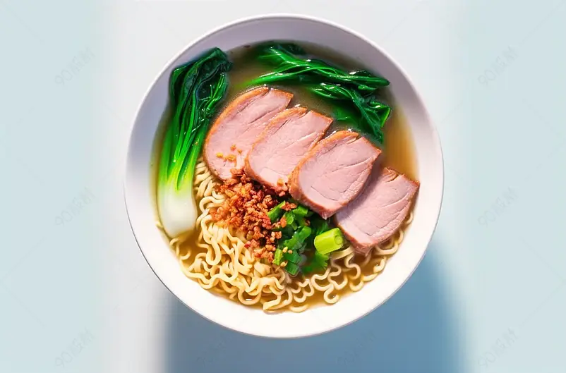 青菜牛肉美食方便面方便食品