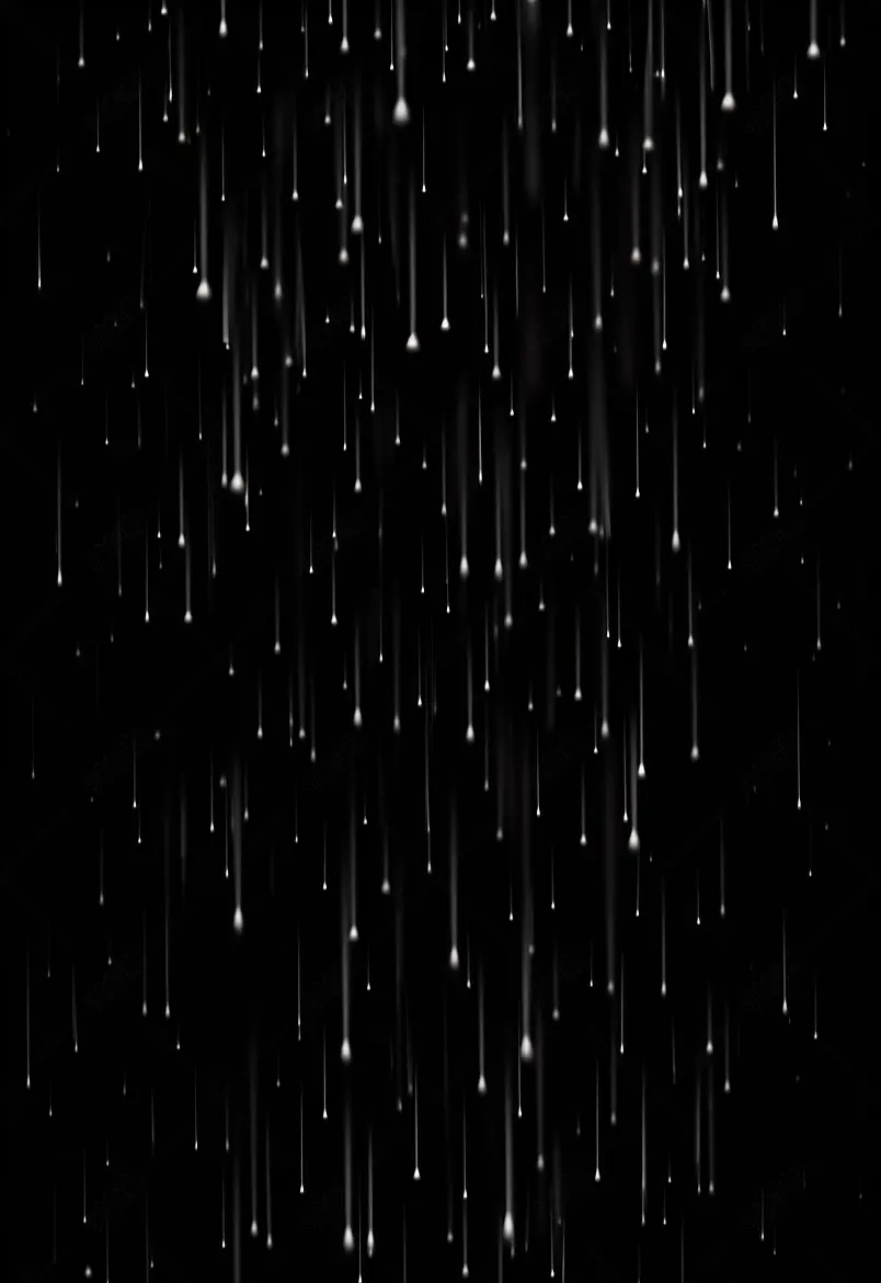 雨，雨滴，黑色背景