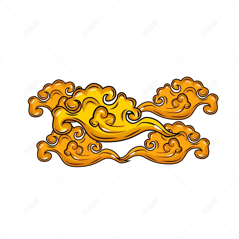 AI手绘国潮风格祥云图案原创国风元素