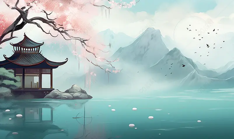 中国风背景插画