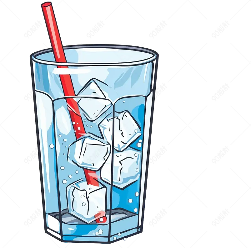 夏季解暑凉爽的冰水