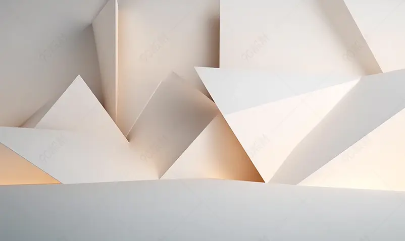 3D渲染展示背景立体几何形状设计