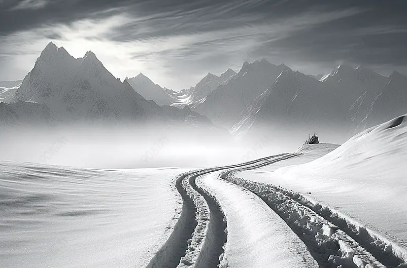 雪山道路