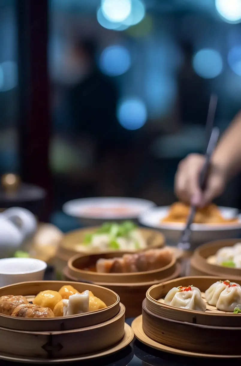 餐馆里的早点健康食物摄影图