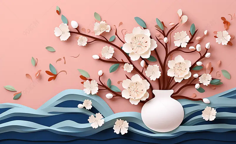 剪纸花卉