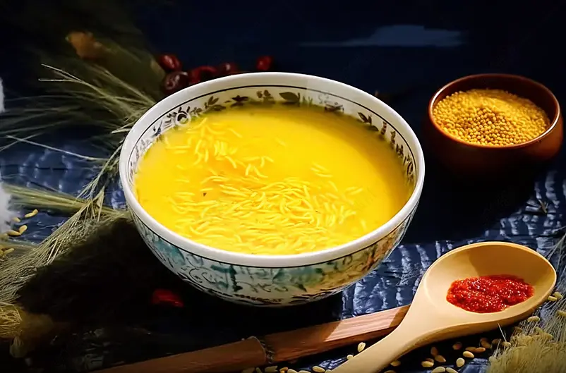 美味营养黄色南瓜米粥场景实拍