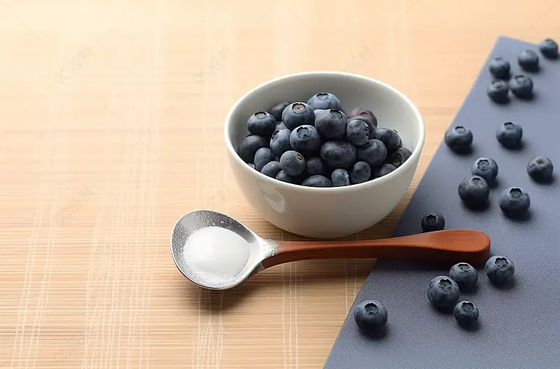 拼接背景自制蓝莓果酱静物拍摄