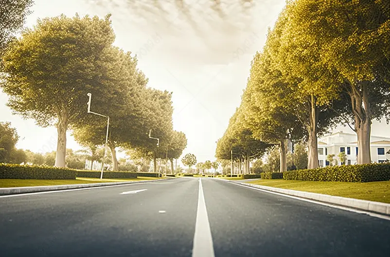 上海城市道路城市街道摄影图片