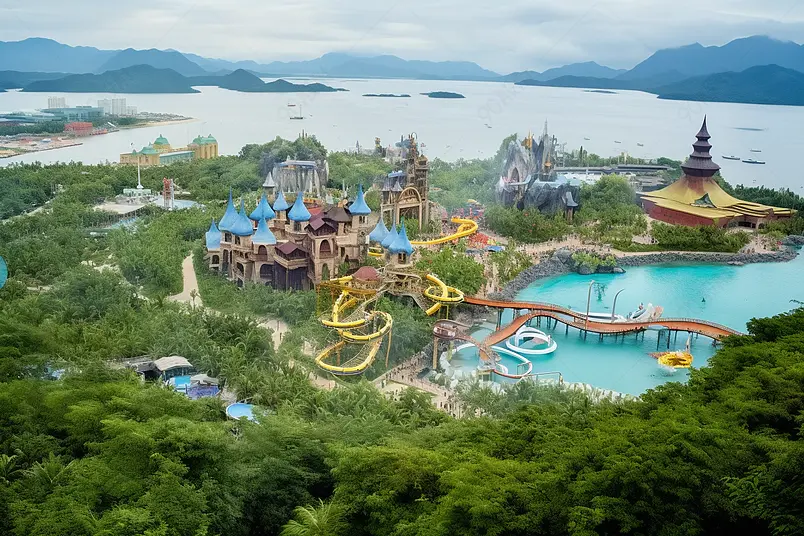 水上游乐园越南芽庄珍珠岛