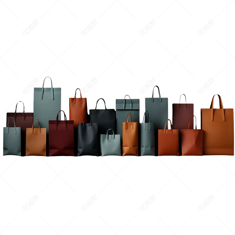 产品包装袋各种规格手提袋样机