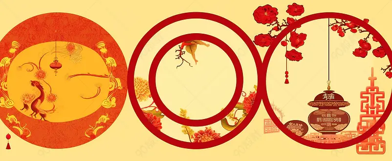 古风圆形背景
