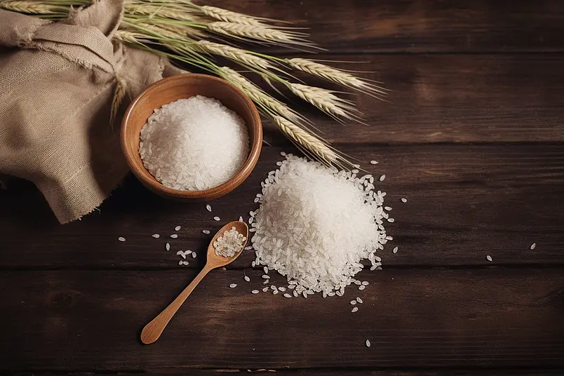 营养稻米有机大米稻花香农家大米东北大米摄影图