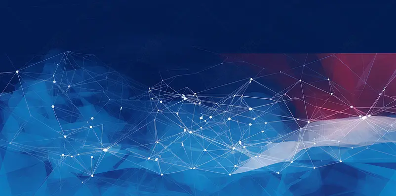 蓝色的点线商务背景素材商业合作海报设计素材广告图片