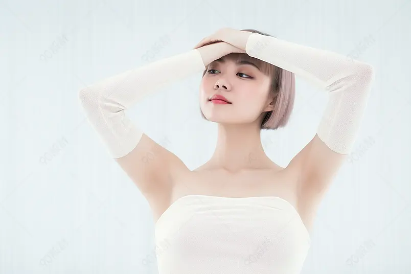 女性脱毛去除腋毛无异味背景图